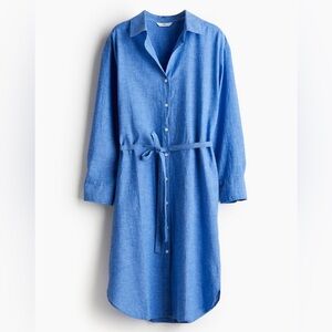 Like New! H&M Linen Blend Shirt Dress XXL